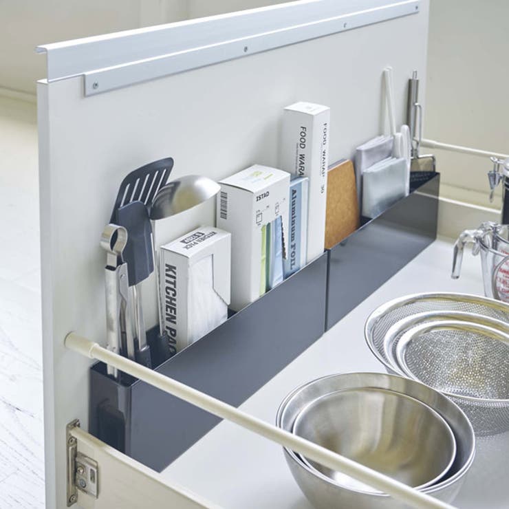 山崎実業 tower シンク下仕切り付きワイドラック | livingut | 詳細画像15 