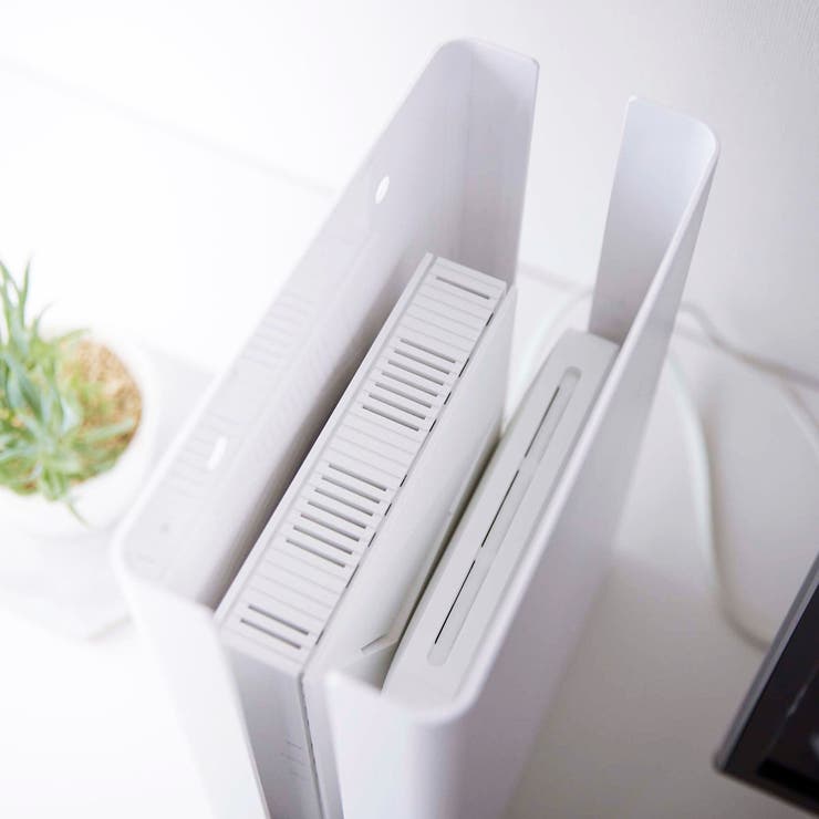 山崎実業 smart 重ねられるスリム蓋付きルーター収納ケース | livingut | 詳細画像11 