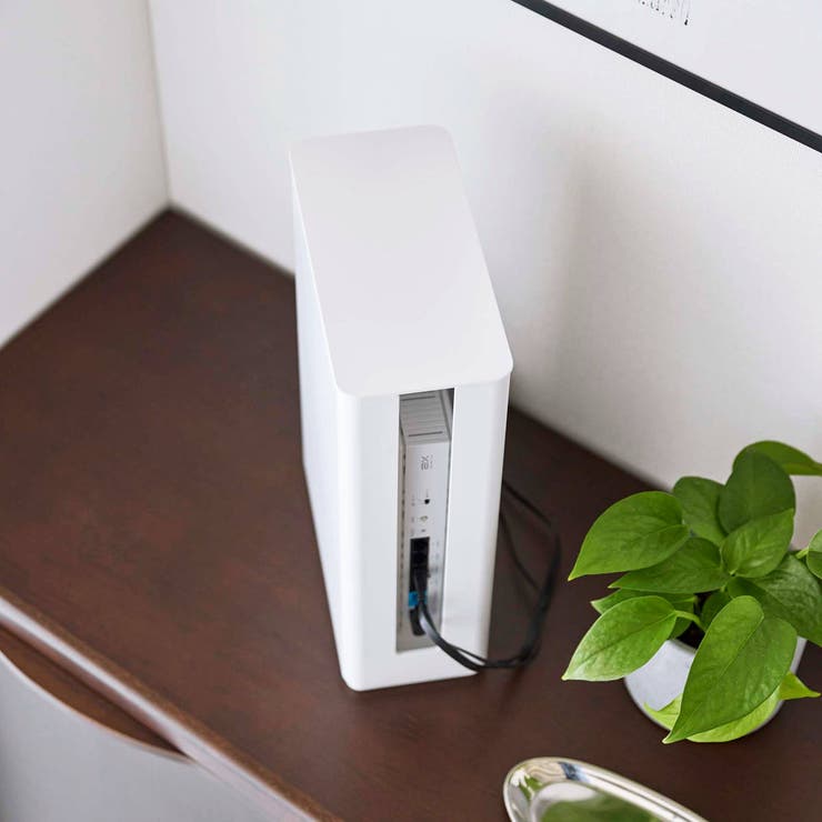 山崎実業 smart 重ねられるスリム蓋付きルーター収納ケース | livingut | 詳細画像12 