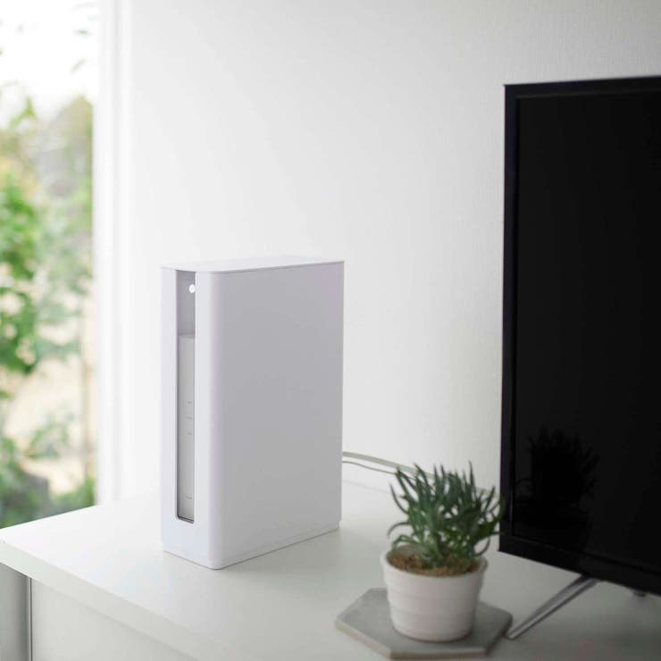 山崎実業 smart 重ねられるスリム蓋付きルーター収納ケース | livingut | 詳細画像15 