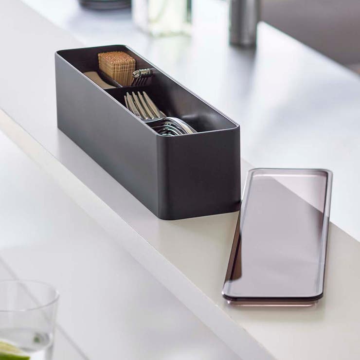 tower 蓋付きカトラリーケース ロング[品番：KRFH0025812]｜livingut