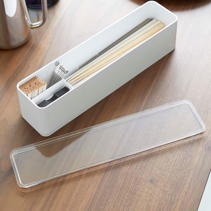 tower 蓋付きカトラリーケース ロング[品番：KRFH0025812]｜livingut