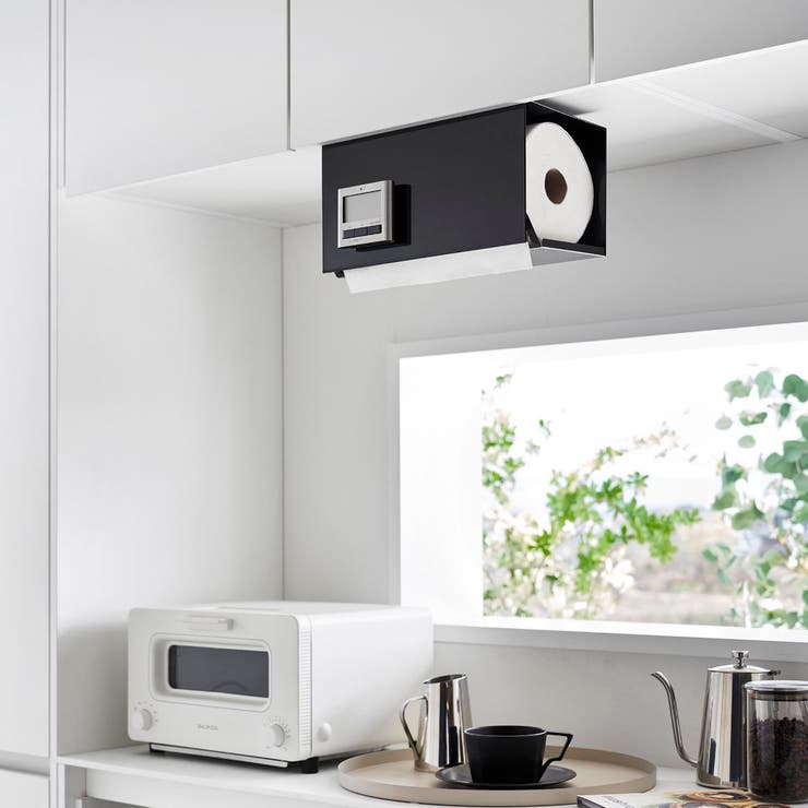 山崎実業 tower 片手でカット戸棚下キッチンペーパーホルダー | livingut | 詳細画像15 