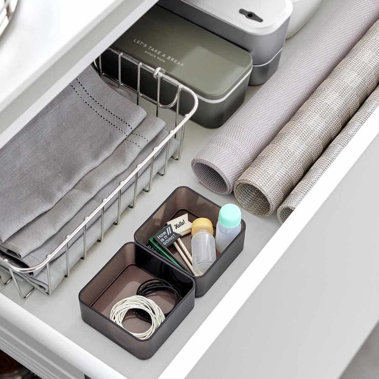 底がクリア 縦横重ねられる引き出し整理収納ケース タワー | livingut | 詳細画像11 