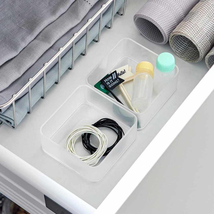 底がクリア 縦横重ねられる引き出し整理収納ケース タワー | livingut | 詳細画像12 