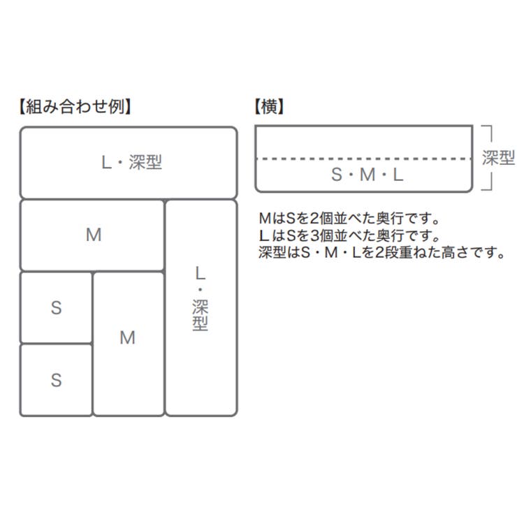 底がクリア 縦横重ねられる引き出し整理収納ケース タワー | livingut | 詳細画像9 