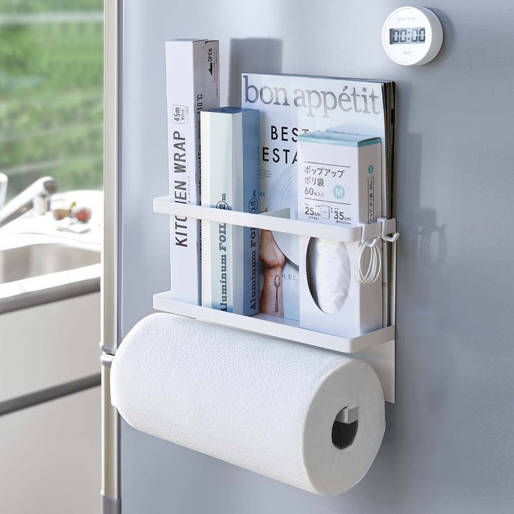 山崎実業 plate マグネットキッチンペーパー＆ラップホルダー | livingut | 詳細画像10 