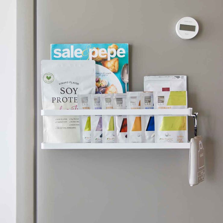 山崎実業 tower マグネット冷蔵庫横サプリ＆調味料ラック | livingut | 詳細画像17 