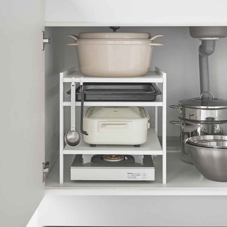 山崎実業 tower 高さ調節シンク下ラック | livingut | 詳細画像11 