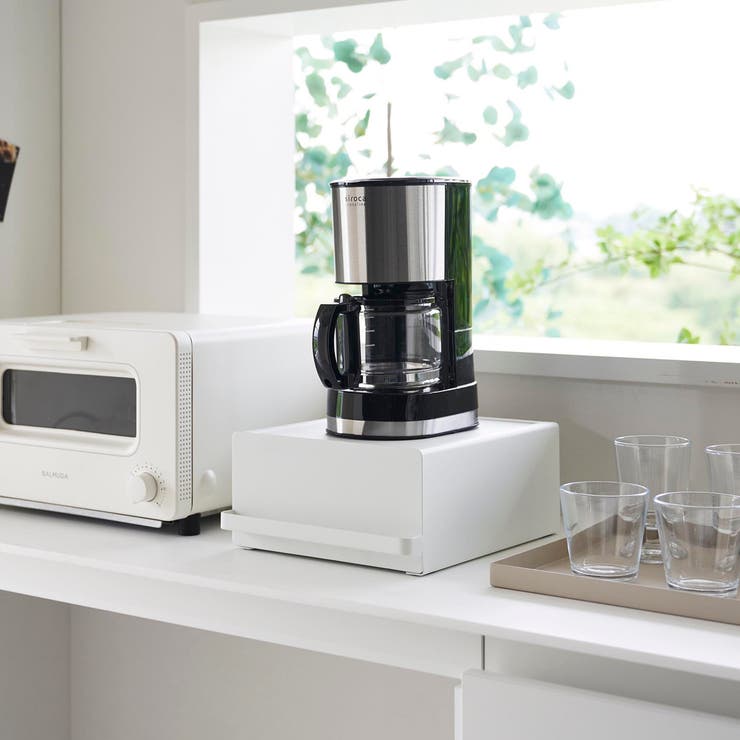 山崎実業 tower 引き出し付きキッチン家電下ラック | livingut | 詳細画像18 