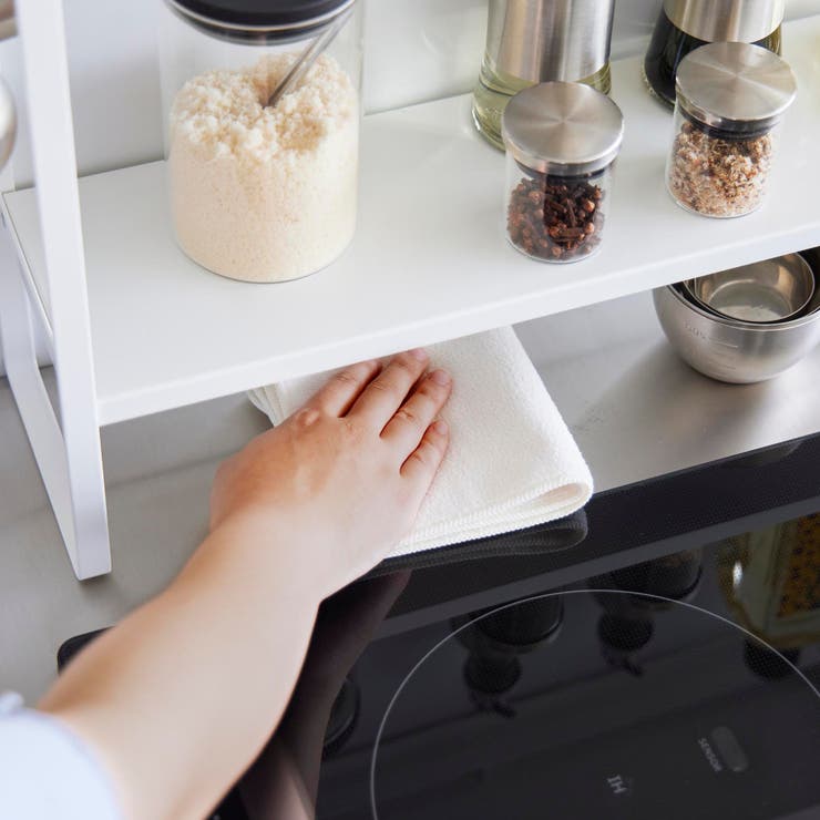 山崎実業 tower 下が拭けるコンロ横ラック | livingut | 詳細画像8 