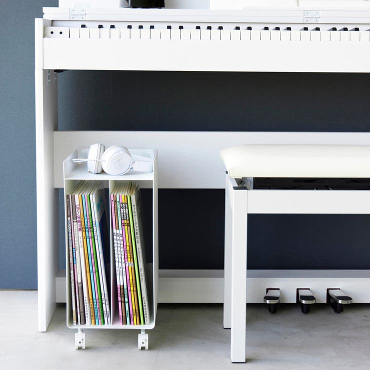 山崎実業 tower ピアノ下楽譜収納ワゴン | livingut | 詳細画像11 