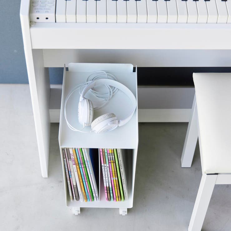 山崎実業 tower ピアノ下楽譜収納ワゴン | livingut | 詳細画像15 