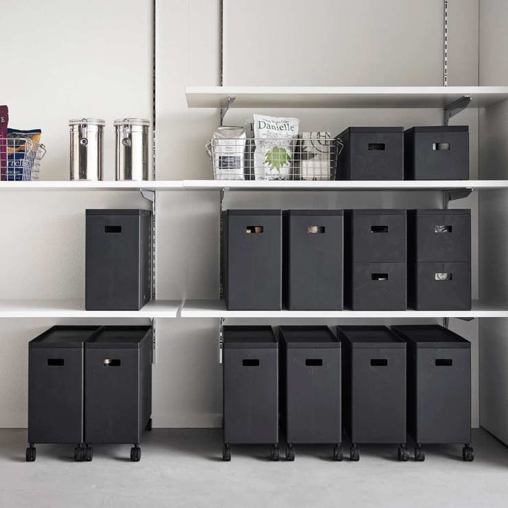 山崎実業 tower 蓋付き収納ボックスワゴン用追加ボックス | livingut | 詳細画像15 