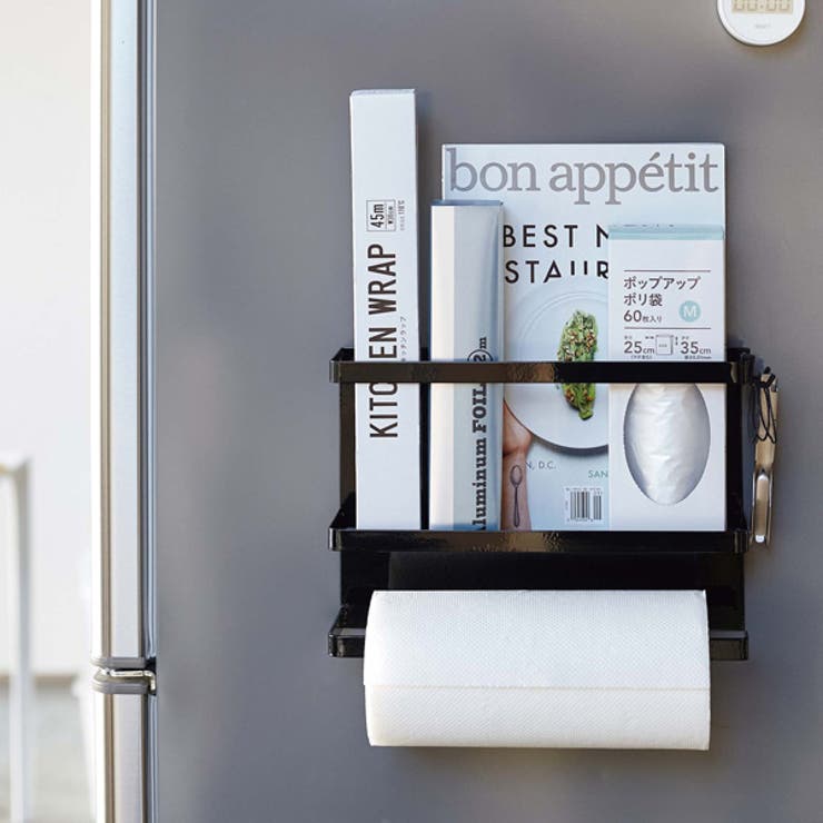 山崎実業 tower マグネットキッチンペーパー＆ラップホルダー | livingut | 詳細画像2 