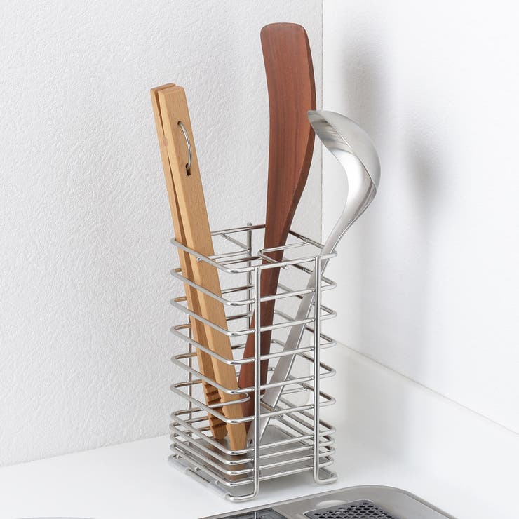 キッチンツールスタンド ぴったり置けるしかくいツールスタンド 仕切り付き | livingut | 詳細画像9 