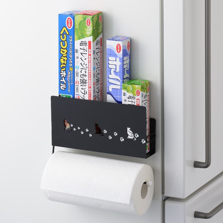 ラップホルダー クロネコキッチン ラップ＆ペーパーホルダー | livingut | 詳細画像5 