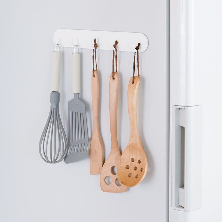 キッチンツールフック 5連 マグネット | livingut | 詳細画像2 
