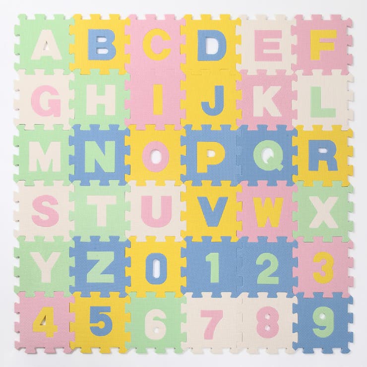 ジョイントマット 17×17cm 英数字パズルマット | livingut | 詳細画像12 