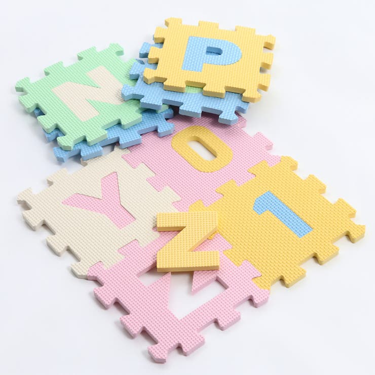 ジョイントマット 17×17cm 英数字パズルマット | livingut | 詳細画像4 