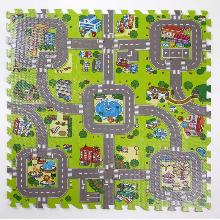 つながるジョイントマット 道路柄 9枚セット | livingut | 詳細画像4 