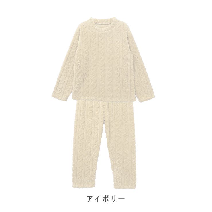 2024AW新作】もこもこセットアップ(ケーブル柄)[品番