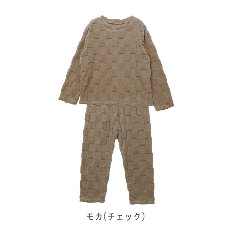【2024AW新作】もこもこセットアップ(チェック＆リーフ) | CLOTHY | 詳細画像3 