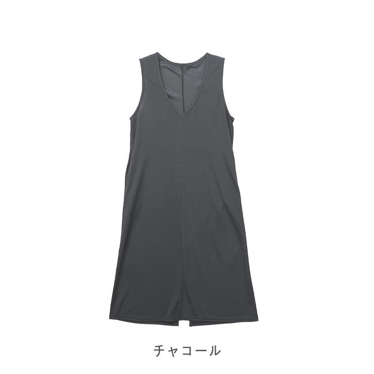 2025SS新作】フクレVネックワンピース[品番:LOSW0009023 2025SS新作】フクレVネックワンピース[品番:LOSW0009023