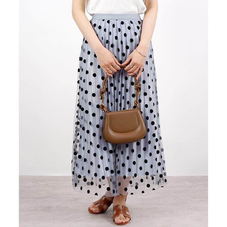 【春アイテム】チュール２WAYドット柄スカート | CLOTHY | 詳細画像31 