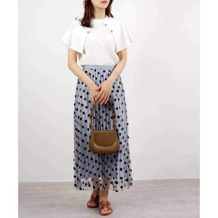 【春アイテム】チュール２WAYドット柄スカート | CLOTHY | 詳細画像33 