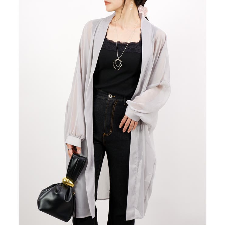 【日焼け対策】シアーロングトッパー | CLOTHY | 詳細画像24 