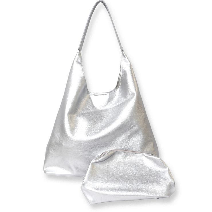 【2025SS新作】A4収納可！ミニバッグ付きトライアングルトートバッグ | CLOTHY | 詳細画像2 