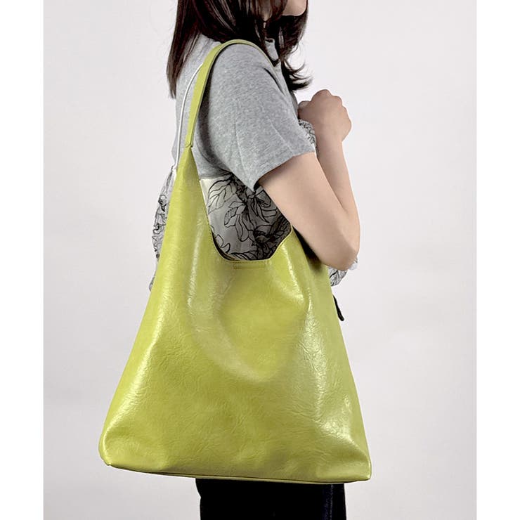 【2025SS新作】A4収納可！ミニバッグ付きトライアングルトートバッグ | CLOTHY | 詳細画像20 