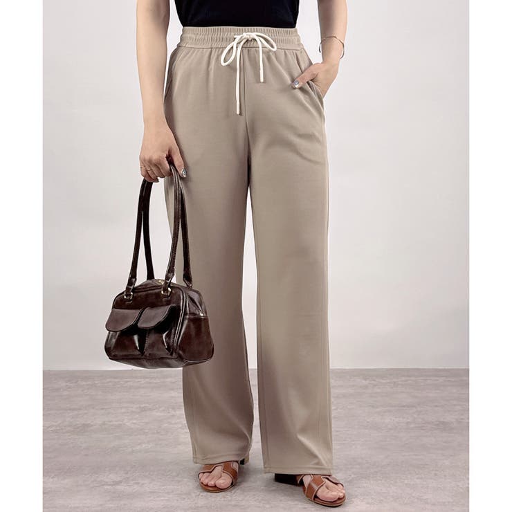 ベージュ | 【2025SS新作】イージーストレートパンツ | CLOTHY