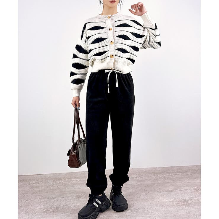  【あったか裏ボアシリーズ】裏ボアコーデュロイジョガーパンツ | CLOTHY | 詳細画像5 