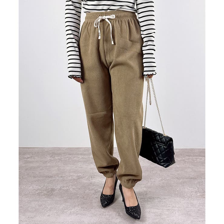 2025AW新作】裏起毛コーデュロイジョガーパンツ[品番