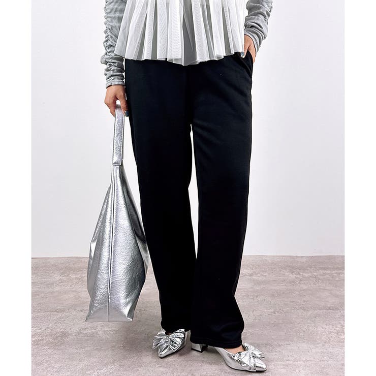 【あったか裏ボアシリーズ】裏ボアスウェットバレルパンツ | CLOTHY | 詳細画像2 