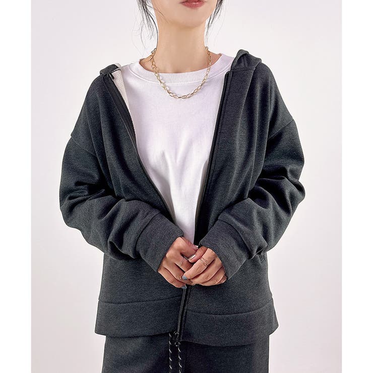 【あったか裏ボアシリーズ】裏ボアフルジップパーカー | CLOTHY | 詳細画像9 