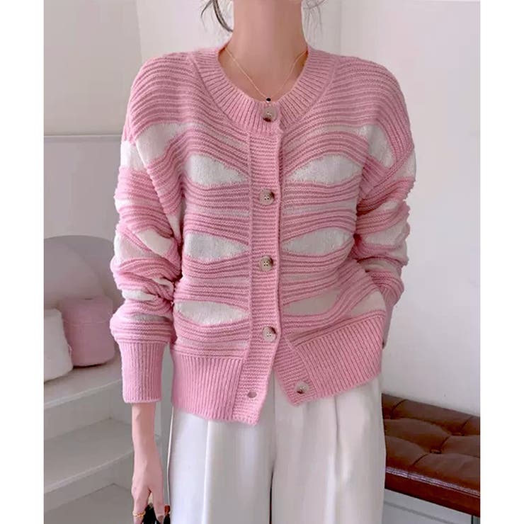 【2025AW新作】柄ニットカーデ | CLOTHY | 詳細画像17 