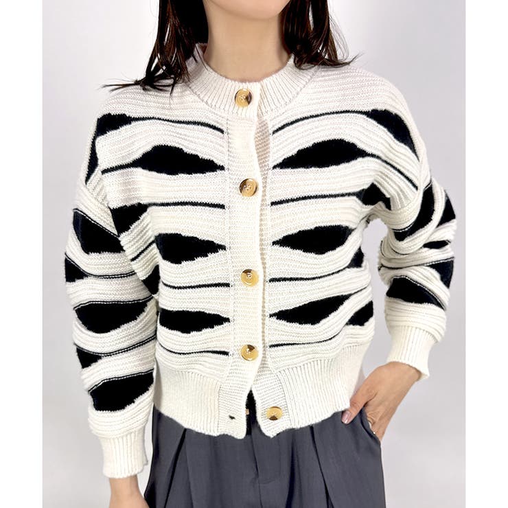 【2025AW新作】柄ニットカーデ | CLOTHY | 詳細画像22 