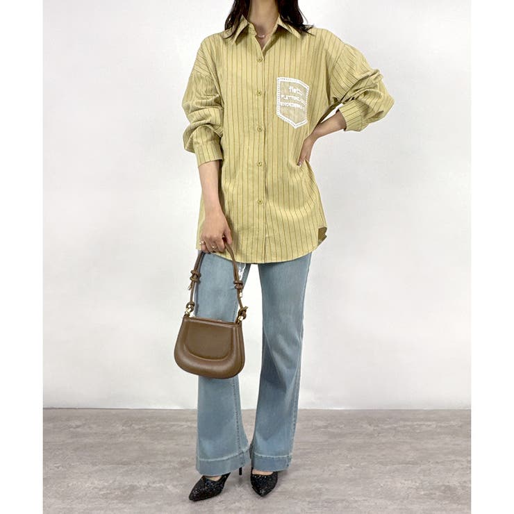 【2025AW新作】シアーポケットストライプシャツ | CLOTHY | 詳細画像14 