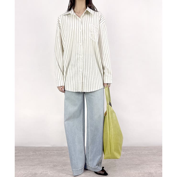 【2025AW新作】シアーポケットストライプシャツ | CLOTHY | 詳細画像21 