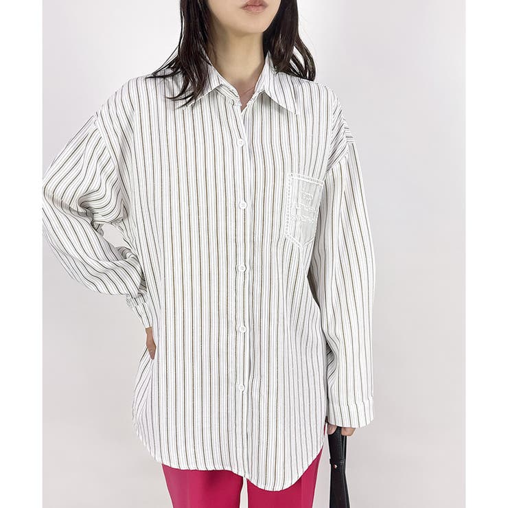 【2025AW新作】シアーポケットストライプシャツ | CLOTHY | 詳細画像3 