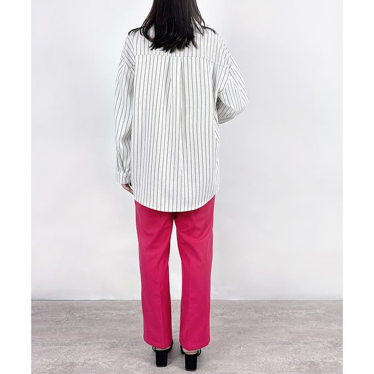 【2025AW新作】シアーポケットストライプシャツ | CLOTHY | 詳細画像7 