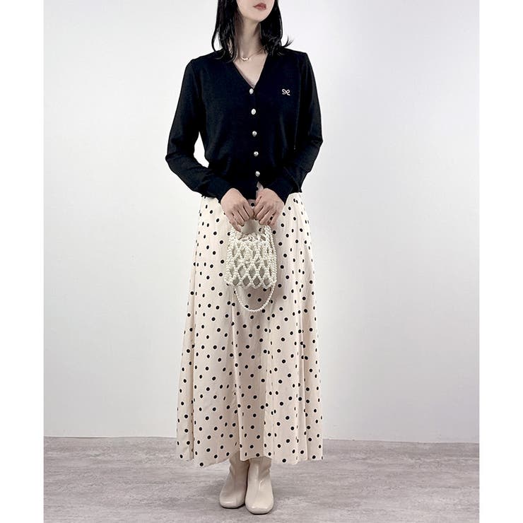 【2025AW新作】リボン刺繍ニットカーディガン | CLOTHY | 詳細画像6 