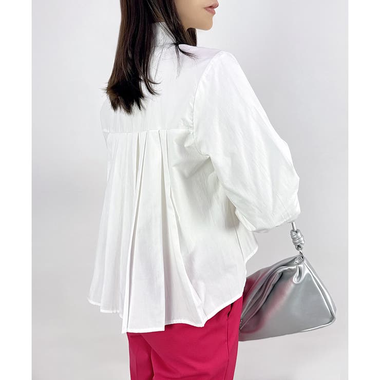 【2025AW新作】バックプリーツシャツ | CLOTHY | 詳細画像5 