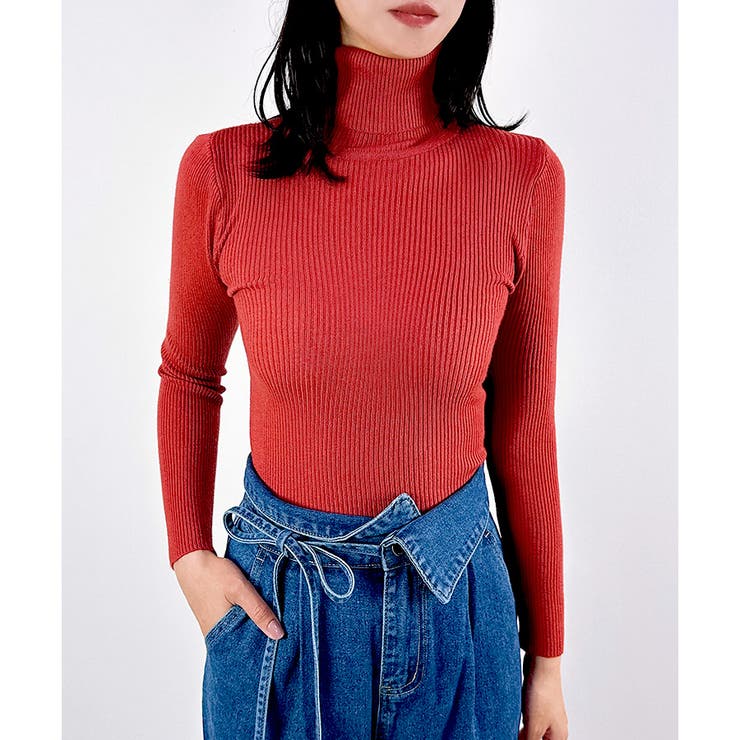 【2025AW新作】タートルネックリブニット | CLOTHY | 詳細画像13 