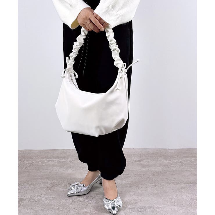 【2025AW新作】くしゅくしゅハーフムーンバッグ | CLOTHY | 詳細画像10 