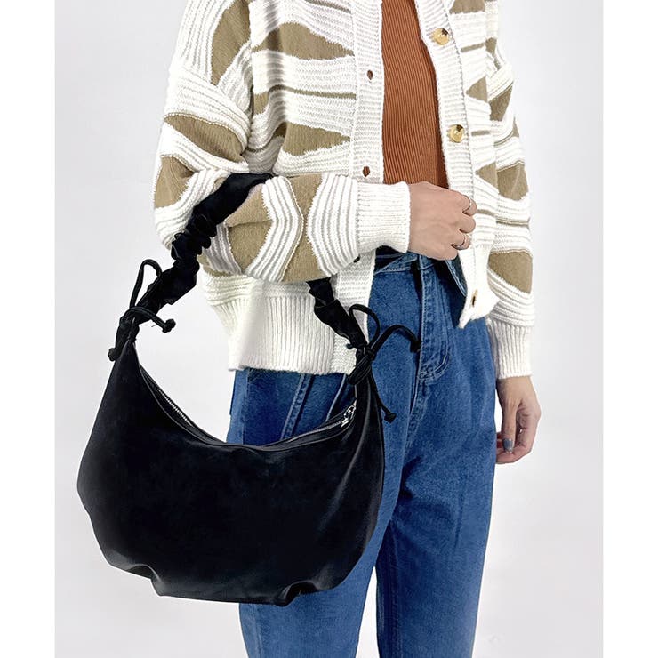 【2025AW新作】くしゅくしゅハーフムーンバッグ | CLOTHY | 詳細画像5 