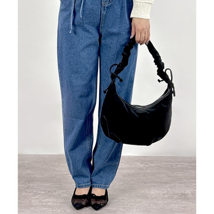 【2025AW新作】くしゅくしゅハーフムーンバッグ | CLOTHY | 詳細画像6 